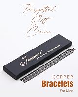 Jecanori 3X Lymph Drainage Copper Magnetic Bracelet Men 57 Magnets 3500G view 9