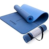 UMINEUX Yoga Mat Extra Thick 1/3'' Non Slip Yoga Mats for Women Eco Friendly TPE Fitness Exercise Mat with Carrying Sling & S