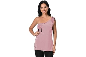 MEUPONC Post Surgery Shirts Shoulder Arm Broken Breast Recovery Tank Tops Clothing Snap Open Sleeveless Shirt Unisex Size