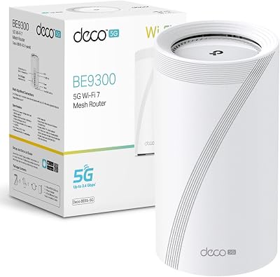 TP-Link Deco BE65 5G Mesh WiFi 7 System BE9300 Tri-Band 2.5G Wired/WiFi