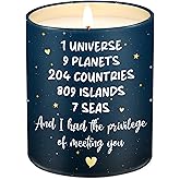 OASSIE Anniversary Couple Gifts for Women Men - Long Lasting Vanilla Lavender Candle 10 oz - Anniversary Wedding Birthday Gifts for Men Women Boyfriend Girlfriend Husband Wife Couples Friends