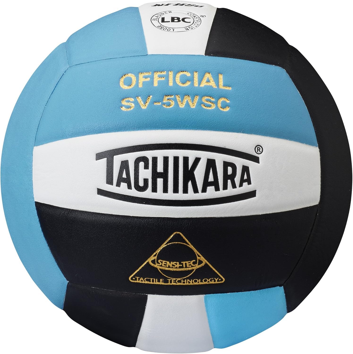 Tachikara SV5WSC Sensi-Tec® Composite High Performance Volleyball (Powder Blue/White/Black) - SV5WSC.PBWB