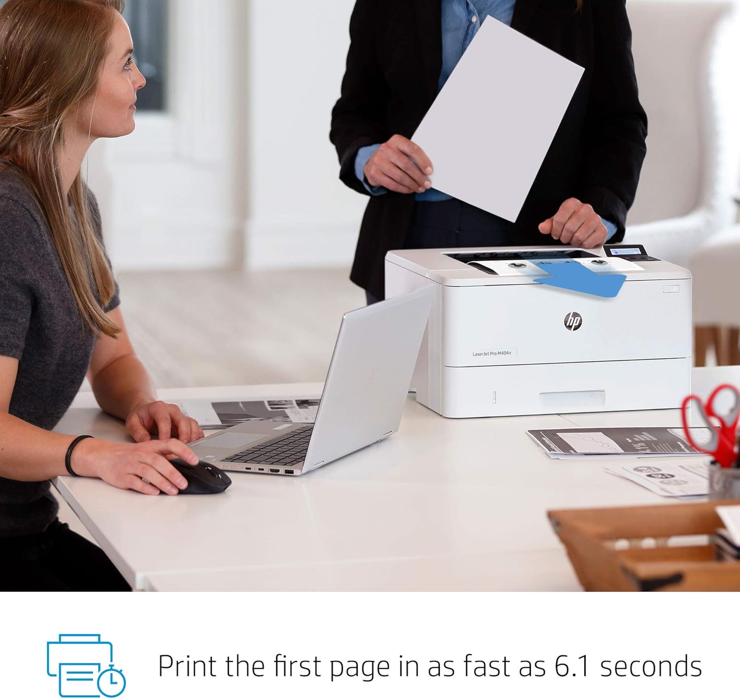 HP LaserJet Pro M404n Laser Printer with Built-in Ethernet & Security Features, Works with Alexa (W1A52A): Electronics