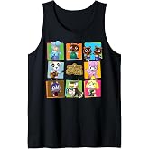 Animal Crossing Group Shot Panels Tank Top