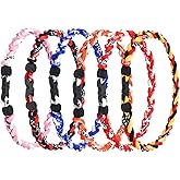 VIEKIER 18inch Baseball Necklace,Fashion Tri-Braided Rope Tornado Necklace for Sports Fan