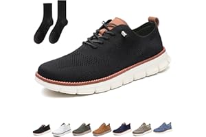 NLDMA Comfofeet Ultra Comfortable Orthopedic Shoes, Men Walking Shoes Breathable Mesh Sneakers Non Slip Comfortable,Black,13.