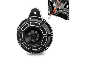 TOPRAMETAL CNC Billet Aluminum Horn Cover for Harley Big Twin, Street Glide,Road King, Electra Tour Glide CVO, 1991-2024 (Beveled style, BLACK)