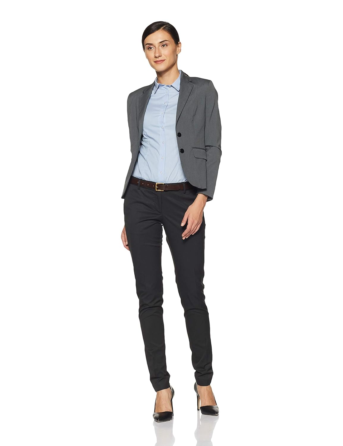 park avenue woman solid trouser suit