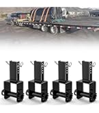 Garvee Trailer Stake Pocket Winch, Heavy Duty Flatbed Trailer Tool, Standard Size Winch Bar, 4 Pack
