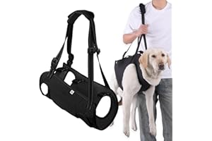 Dog Lifting Harness with Handles, Dog Carrying Aid, Adjustable Walking Aid for Elderly Dogs, Carrying Stairs, Hind Leg Sling 