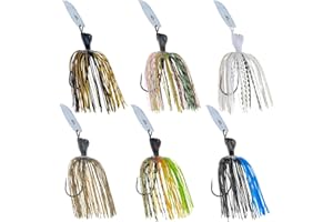 Reaction Tackle Breaker Jigs for Bass Fishing - Weedless Bait Design Fishing Lures and Silicone Skirt - Also Pike, Walleye, Muskie and More