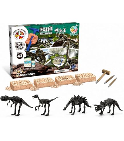 Amazon.com: Clementoni 19063 Jurassic World Velociraptor Dig Set