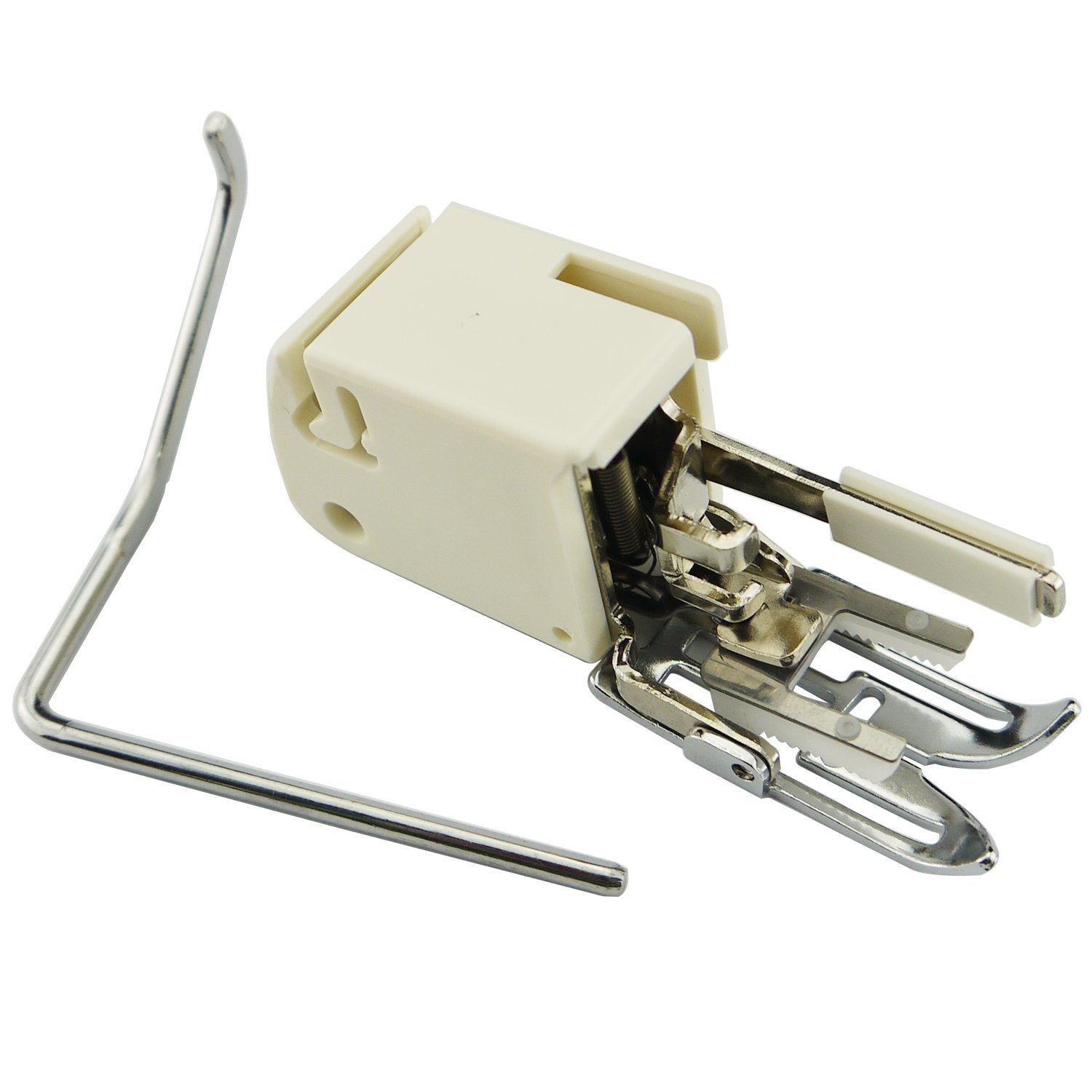 DreamStitch Low Shank Walking Presser Foot With Quilt Guides 214874013 For Babylock,Elna,Janome (New Home),Kenmore,Pfaff,Singer,Viking,White #214874013