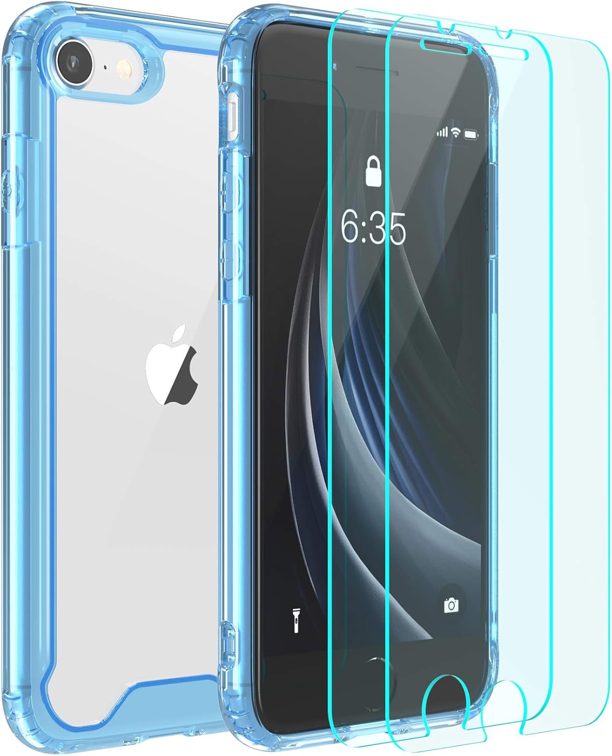 Temdan iPhone SE 2020 Case,iPhone 8 Case,iPhone 7 Case, Premium Clear