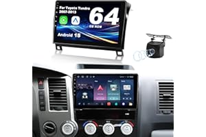 FUMGIL Android 15 for Toyota Tundra Radio 2007-2013: Upgrade Wireless CarPlay & Android Auto 64GB ROM Car Radio Stereo with Bluetooth 5.4, WiFi 6, GPS Navigation, FM Radio, EQ, SWC with 1080P Backup Camera