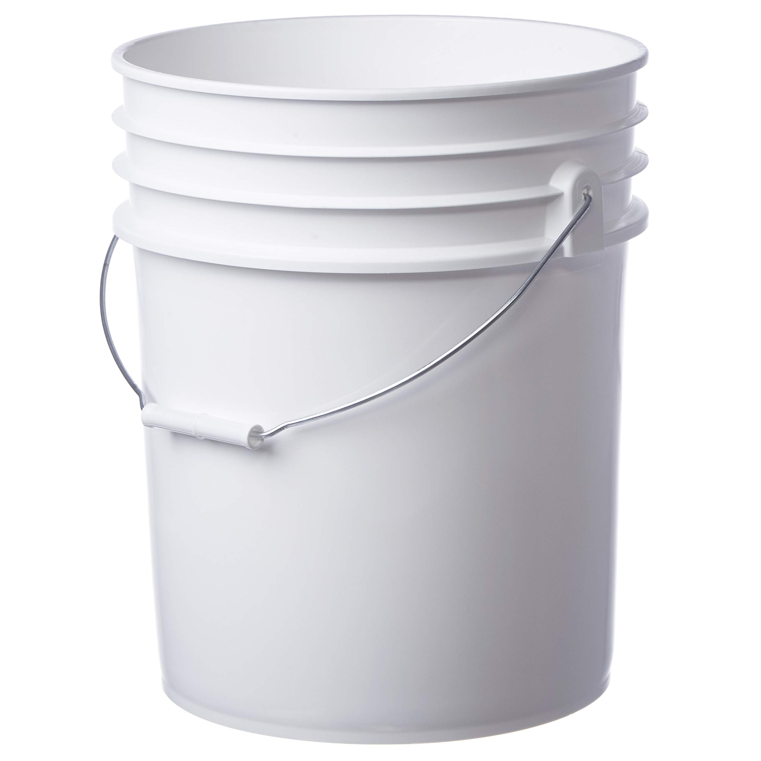 Letica Premium 5 Gallon Bucket, HDPE, White, 1 Pack