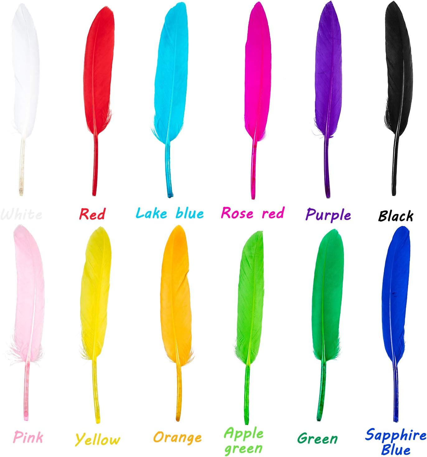 Whaline 360 Pcs Colorful Feathers - Image 4