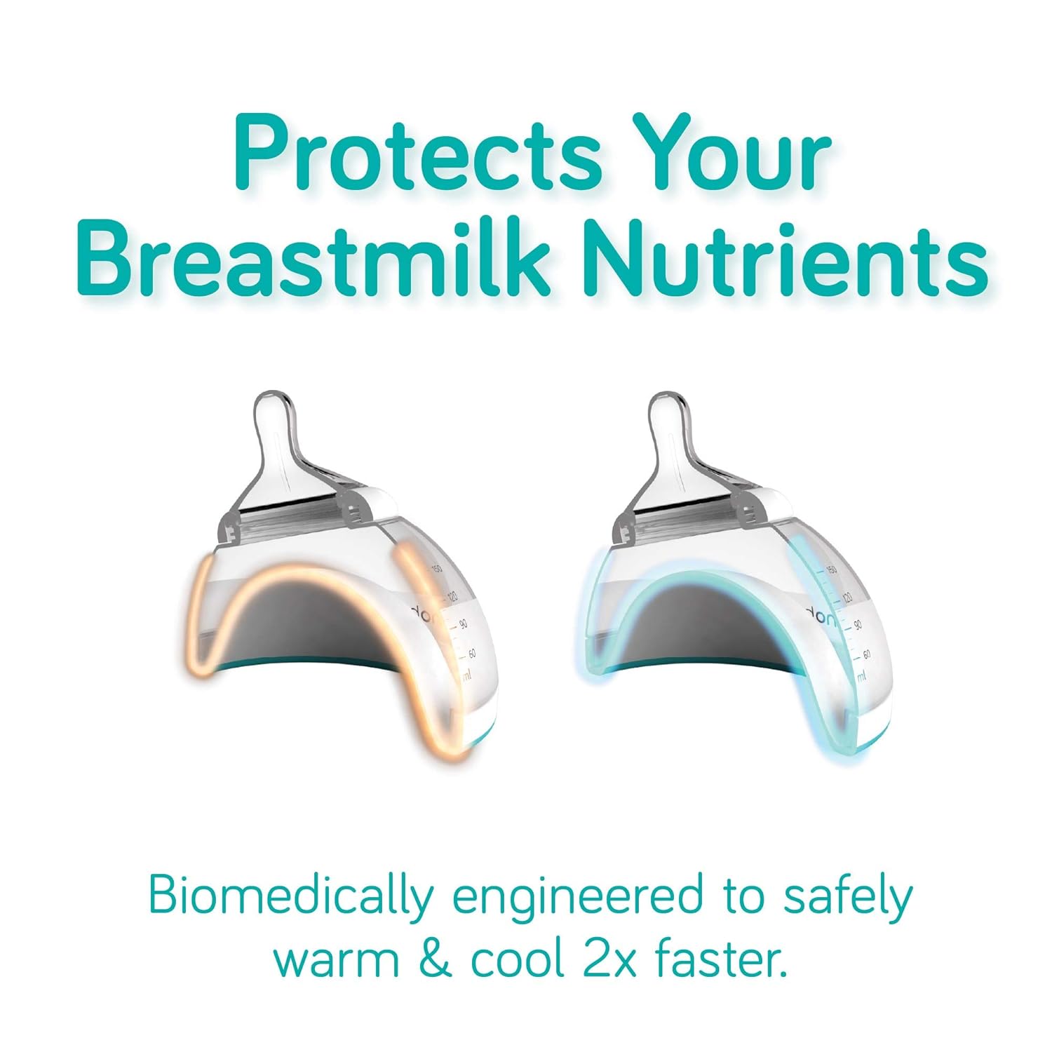 nanobebe Breastmilk Baby Bottles for Breastfed Babies, Breastfeeding Newborn Breast Like, Anti Colic, Easy Latch, Preserves Breast Milk nutrients 3pk (Award Winning Innovation), Teal : Baby