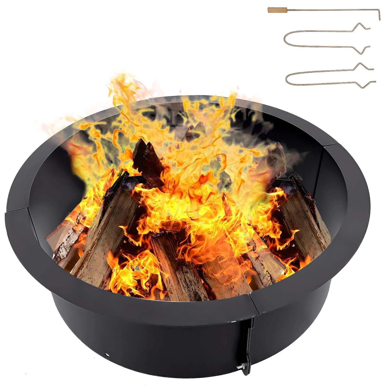 Buy Karpevta Fire Pit Ring 36x30x10 Inches Fire Ring Insert for Fire