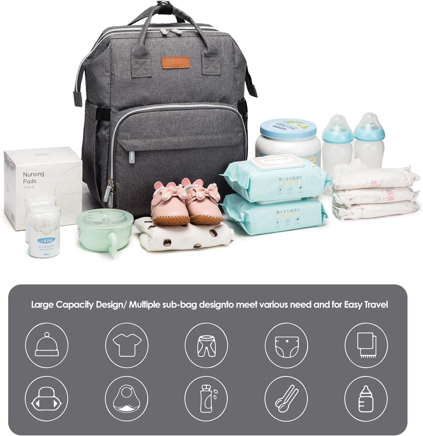 Sac A Dos Multifonctions Grande Capacite Compartiment Pour Thermos Integre Sac Pour Bebe Outing Pink Sac A Dos Pour Couches Le Change Bebe Puericulture Lawawarenesssociety In