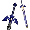 Blazing S. Legendary Master Sword Foam Material Sword Tears of Kingdom - Multiple Style - Cosplay, Halloween, Xmas Gifts (Tears of Kingdom 41" w/Scabbard)
