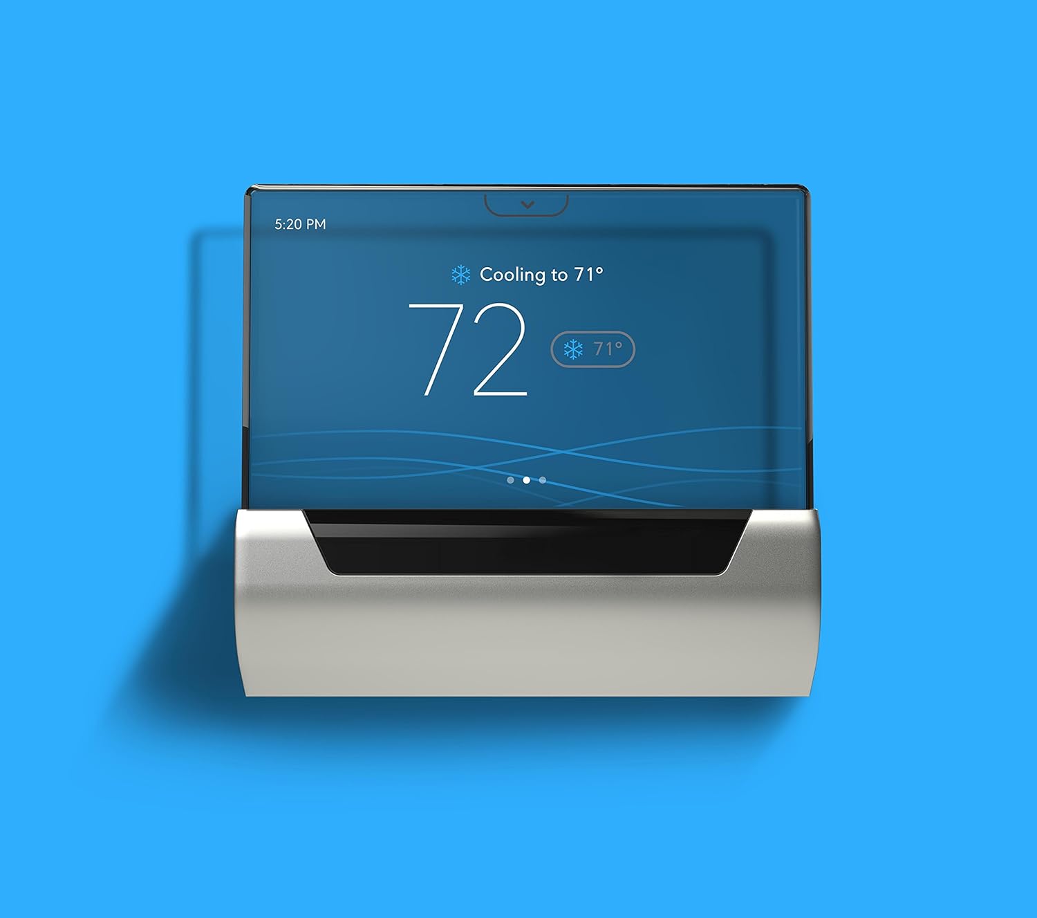 Glas Smart Thermostat by Johnson Controls, Translucent OLED Touchscreen