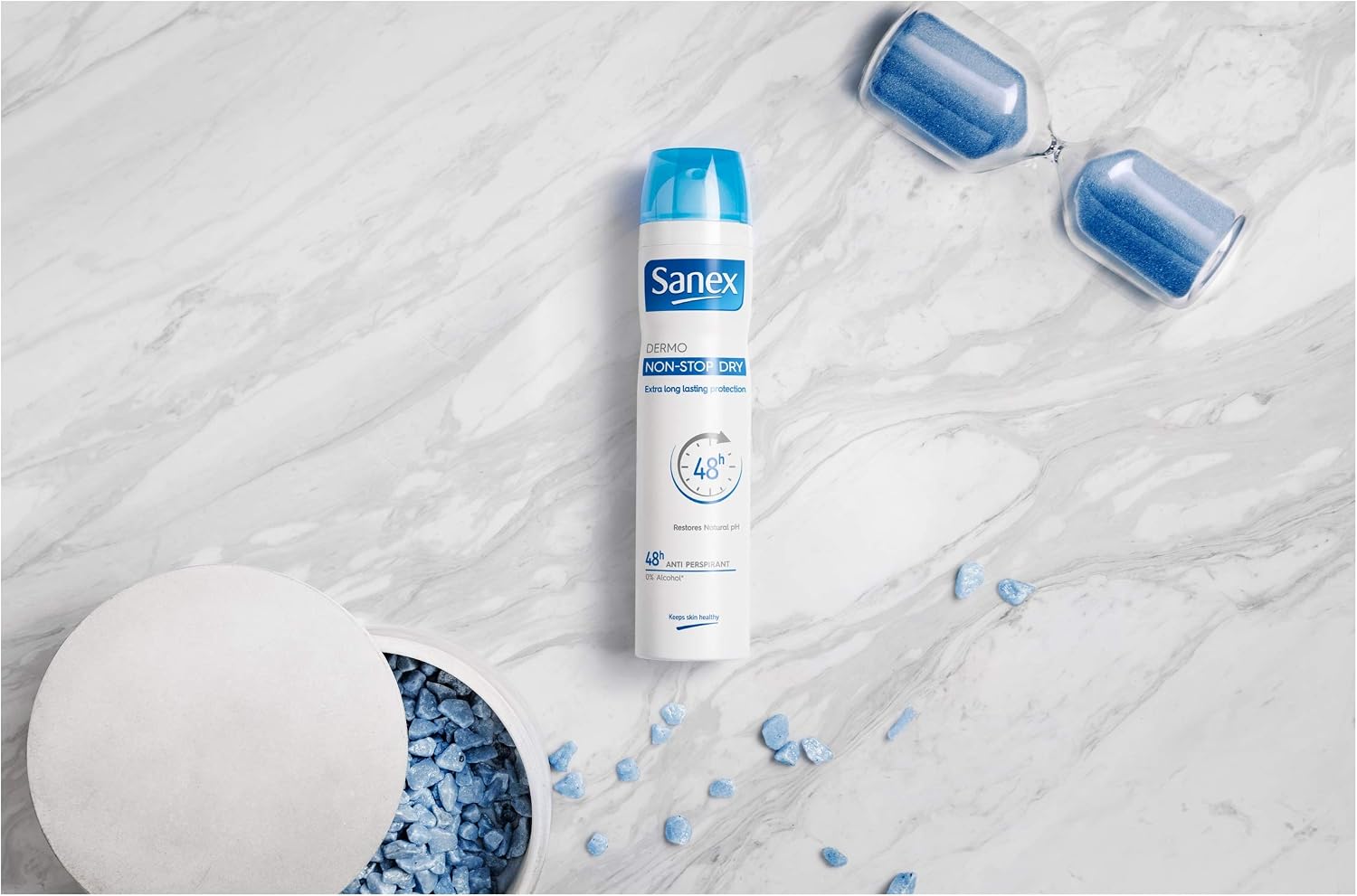 Sanex Dermo Extra Control Antiperspirant Deodorant Spray 250ml, with antibacterial zinc oxide - Image 4