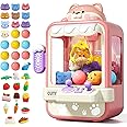 Jovow Claw Machine for Kids, Mini Vending Machine with Music, Prize Dispenser Toys for Girls and Boys, Electronic Claw Game Machine for Party Birthdays, Includes 35 Mini Toys (Small)