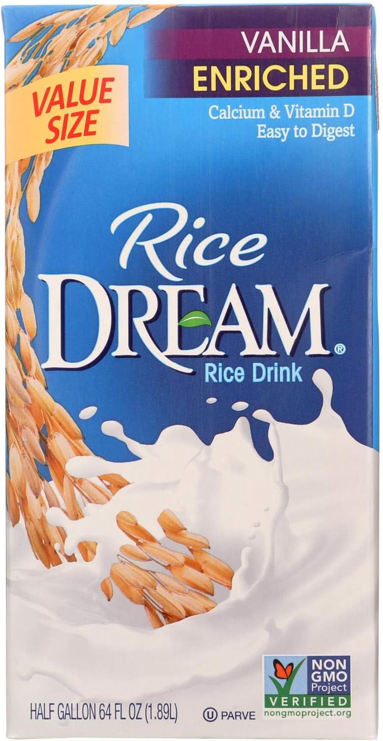 Rice Dream Original Rice Drink Enriched Vanilla Case of 8 64 Fl
