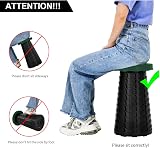 LUXJET Portable Folding Stool 180kg Load Capacity Army Green 9.85in Diameter view 7