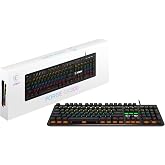 msi Forge GK300 Blue US - Mechanical Keyboard, Blue SWITCHES, RGB, Ergonomic, Anti-GHOSTING, Angle-Adjustable (Black)