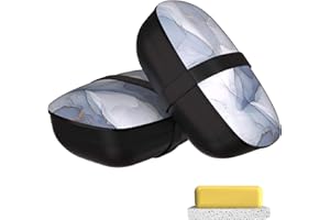 Heainaiyoo Travel Soap Container, Soap Bar Holder Travel, 2 Set Soap Case Soap Bar Holder Soap Dish with Sponge Saver Drain Silicone Band, Travel soap case for Bathroom, Shower, Outdoor