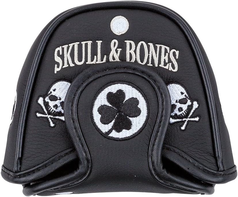 Skull Bones Mallet Putter Cover Headcover Shamrock Clover Golf Covers