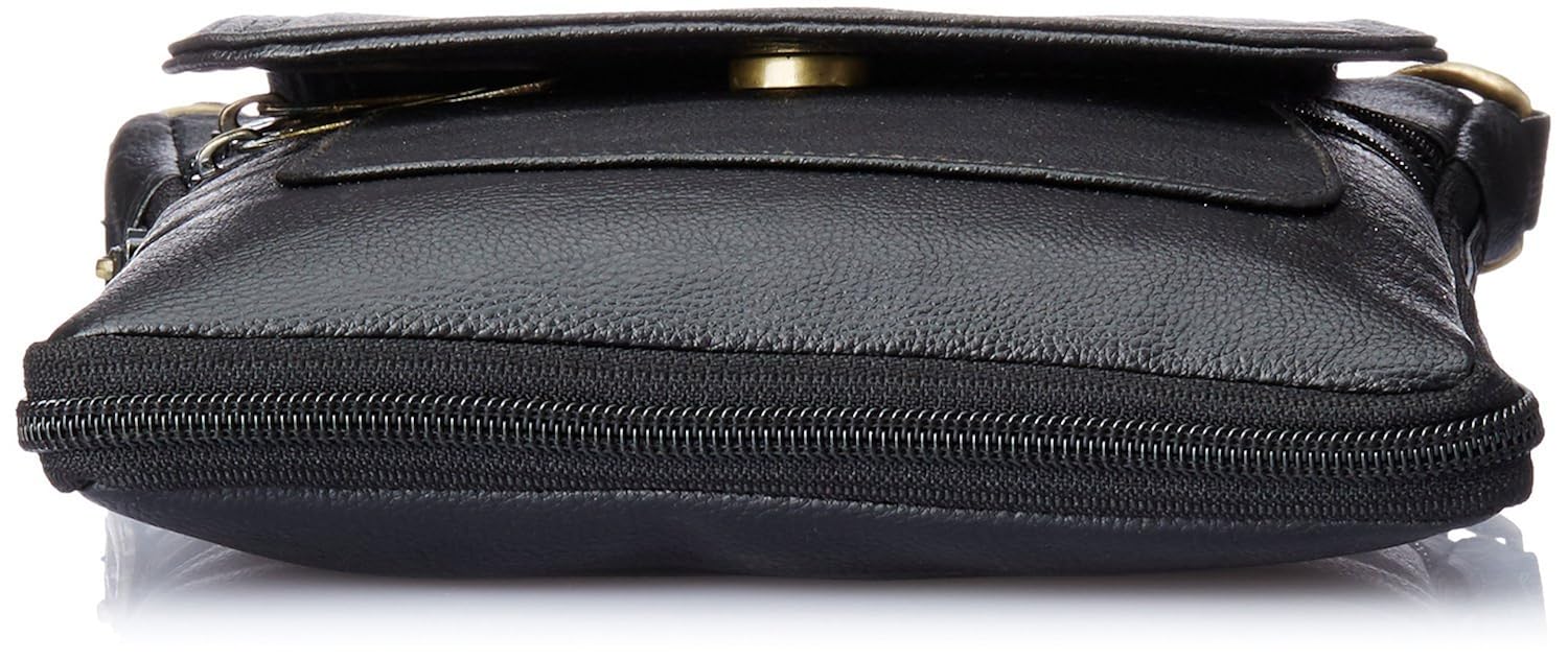 awesome fashions unisex sling bag(black,af051)