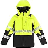 TRUEWERK Men's Work Coat - S4 Tower Winter Parka Workwear, Water-Resistant, Windproof Jacket with 4-Way Stretch