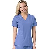 Carhartt Scrubs C12106 Women's Force® Modern Fit Twill V-Neck Top XXX-Large Ceil Blue