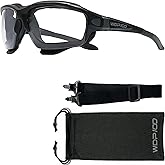 WDP100 Motorcycle Riding Glasses Removable Foam Goggles with Strap for Powersports UTV Windproof Off Road