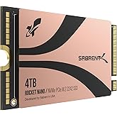 SABRENT Rocket 2242 4TB NVMe SSD, PCIe 4.0 M.2, 7300MB/s (SB-2742-4TB) | M.2 2242 internal SSD; TLC NAND; up to 7300/6400MB/s