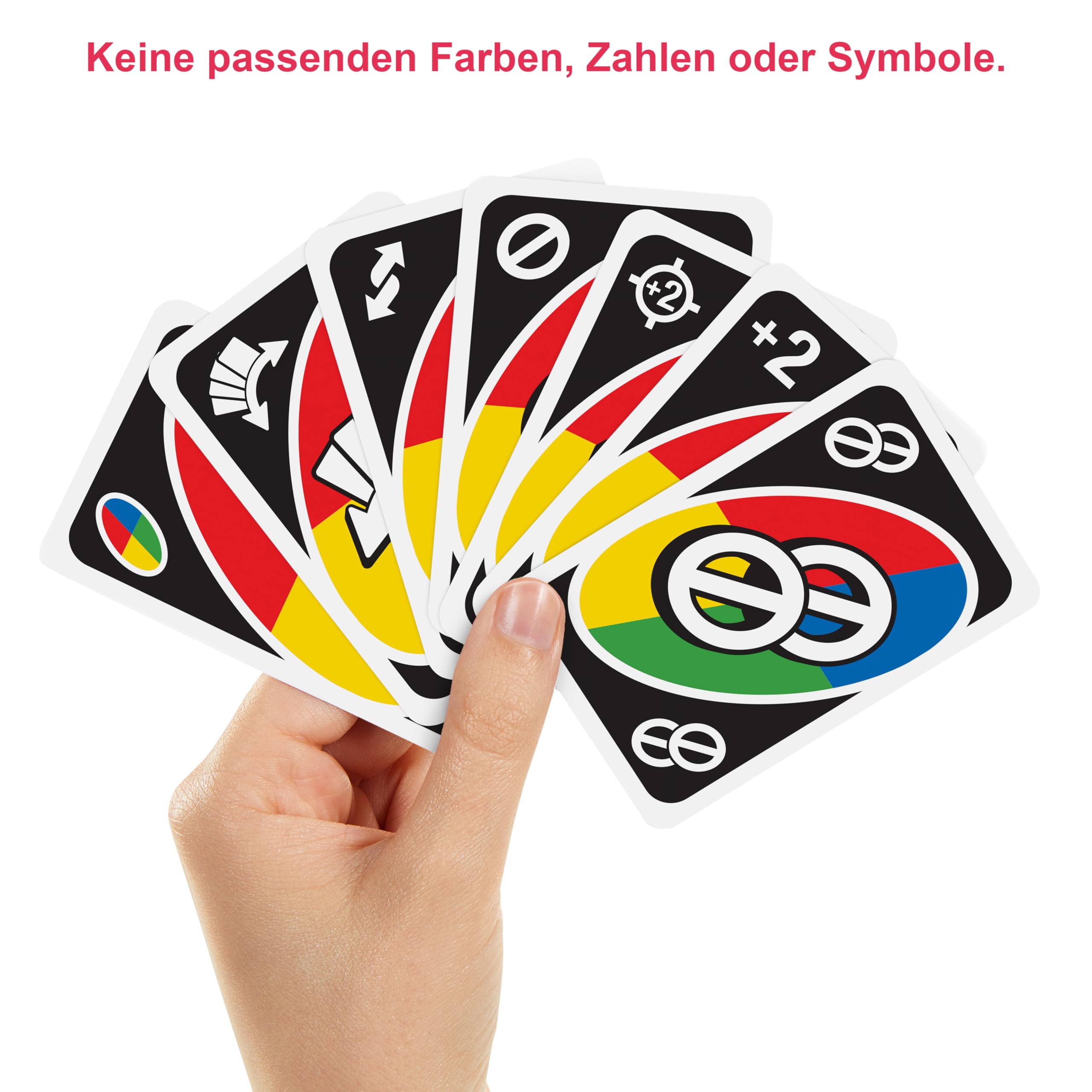 Mattel Games HHL33 - UNO All Wild Kartenspiel mit 112 Karten, Reisespiel, Kinderspiel, Familienspiel und Gesellschaftsspiel, ab 7 Jahren 4