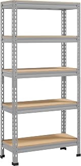 Yaheetech 5 Tier Garage Shelving Units Heavy Duty Racking 150kg per Shelf 750kg
