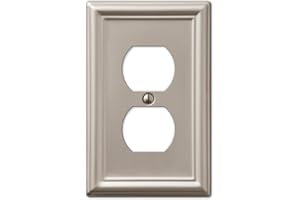Amerelle 149DBN Chelsea Wallplate, 1 Duplex, Brushed Nickel