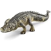 Schleich Wild Life Realistic Alligator Figurine with Movable Jaw - Detailed Alligator Toy Figure, Durable for Education and F