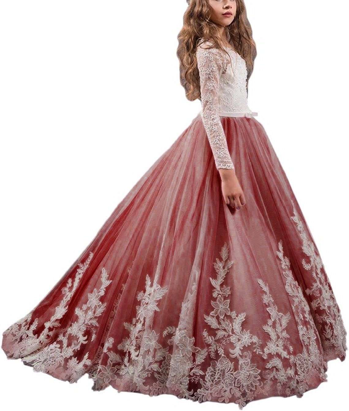 WDE Fabulous Long Pageant Dresses for Girls Prom Ball Gowns