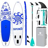 SUPEIMCO 11' Inflatable Stand Up Paddle Board - Upgraded Hot Melt Tech, Anti-Slip EVA Deck, Full Accessories for All Skill Levels (Adults &amp; Youth)