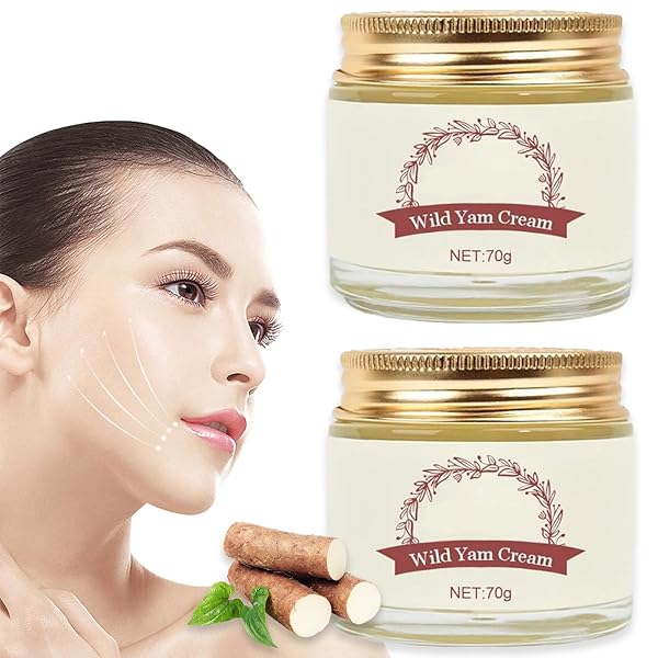 ERRECI WILD YAM CREAM, MOISTURIZING CREAM FOR FACE, HAND, BODY CREAM, ALL PURPOSE DEEP NOURISHMENT | FOR ALL SKIN TYPES | DAILY MOISTURIZER | 2PCS