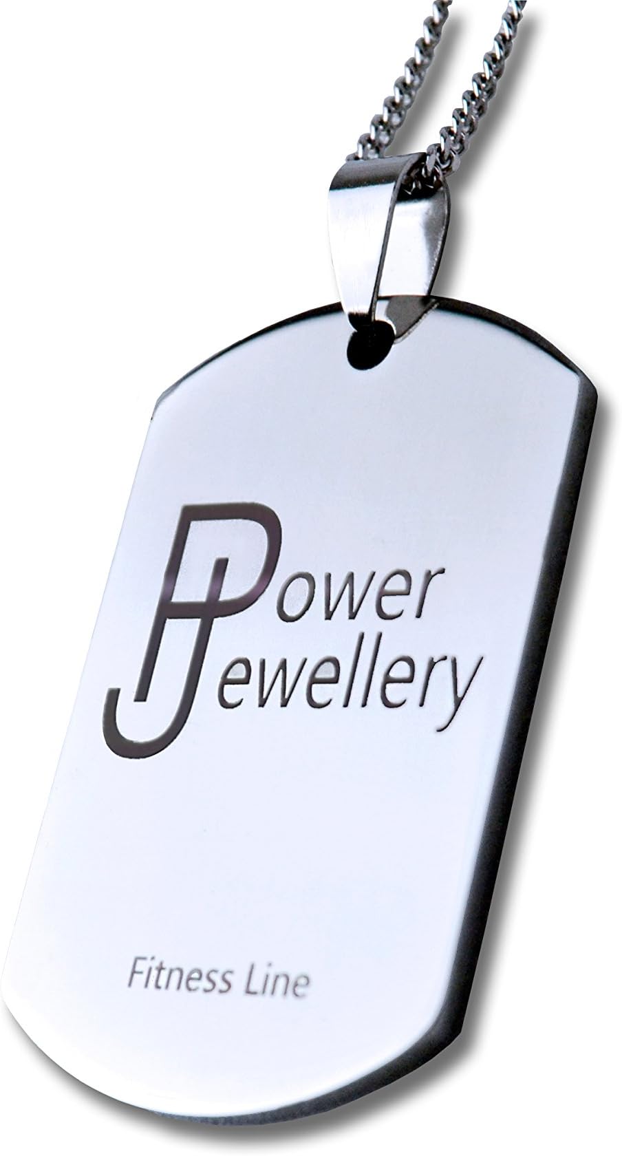 Power Jewellery Fitness Gym Accessory Barbell Dog Tag Necklace