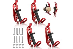 Mezchi 4 Pcs Shovel Mount for Truck & Roof Rack, Metal Quick Fist Clamps, Heavy-Duty Shovel Holder with Wall Mounting Bracket