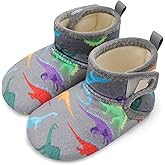 BARERUN Toddler Slippers Girls Boys House Shoes Baby Winter Booties Plush Cozy Kids House Slipper Warm Lightweight Infant Walking Shoes Socks