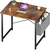 NEWBULIG Small Computer Desk for Bedroom 32 Inch Home Office Desks for Small Spaces Writing Gaming Work Study Table with Stor