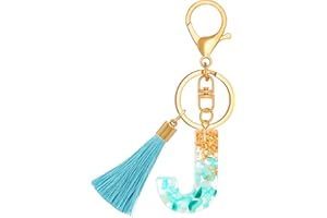 TTYY Alphabet Initial Letter Keychain for Women gift To Little Girls Tassel Butterfly Pendant Key Ring for Backpack